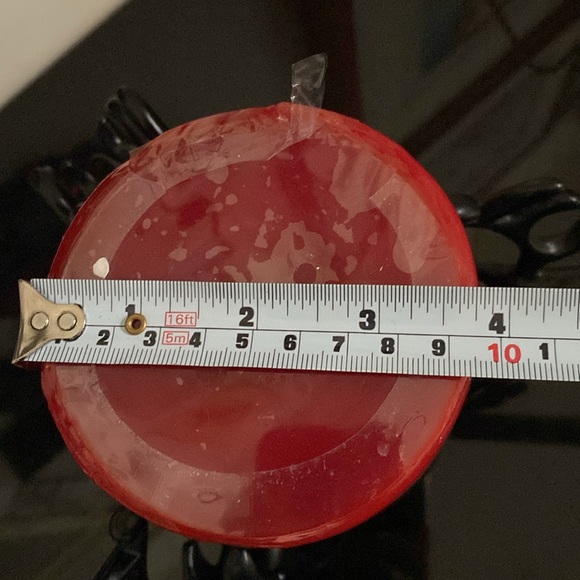 Pier 1 Noël red apple/cinnamon pilar candle! Carved! Moose heads candle holder! - Picture 12 of 16